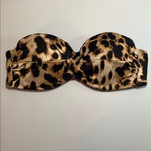 Victoria’s Secret Leopard Print Bandeau Bikini Top